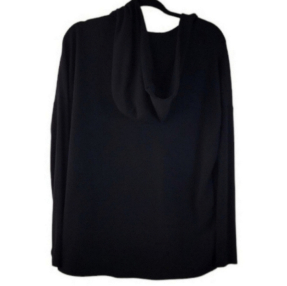 ATHLETA Purana Drape Black Longsleeve Pullover Hoodie Top Size XS - Picture 4 of 7